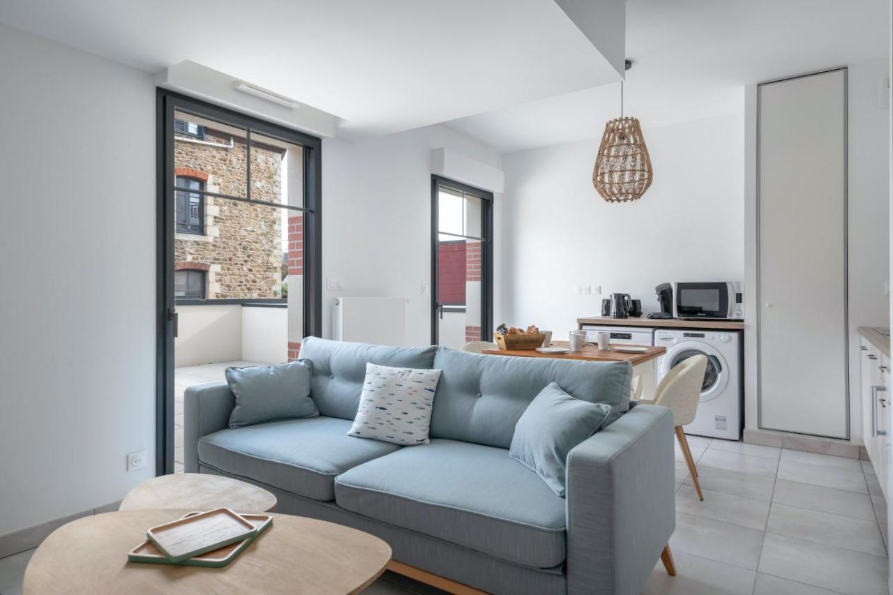 50M De La Plage, Bel Appartement Pour 4 Pleneuf-Val-Andre Esterno foto